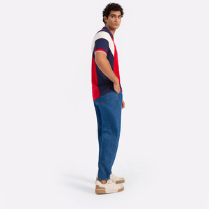 Latest Summer Arrival Men Stylish <b>Colour</b> <b>Block</b> Panelled Casual Polo Shirt With Short Sleeves And Collar For Sale - Product Image 3