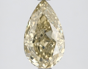 Fantasía marrón-amarillo verdoso brillante corte de pera SI1 claridad diamantes sueltos 2,05 quilates tamaño 100% diamantes de fantasía sueltos naturales - Product Image 1