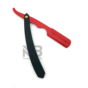 Maquinillas de afeitar manuales profesionales de acero inoxidable con mangos de bambú/madera para hombres Suministros de barbería Pedidos a granel - Product Image 5