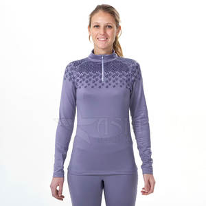Chemise de compression à manches longues pour femmes de haute qualité Conception à séchage rapide et respirante pour les courses de chevaux et les spectacles d'équitation Vente chaude - Product Image 2