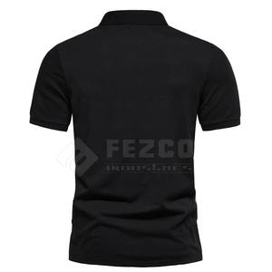 Logo personnalisé OEM pour hommes séchage rapide golf pour T-shirts polo motif solide manches courtes vêtements tricotés tarif de gros - Product Image 3