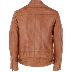Chaqueta de Motociclista de Cuero Vacuno de Alta Calidad y Bajo Precio para Hombre, Estilo Urbano, con Características Impermeables y Resistentes al Viento - Product Image 3