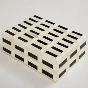 Cajas indias de madera de alta calidad disponibles aquí en Lametierartz resina Decore hueso decoración caja negro diseñado india por Lametierartz - Product Image 2