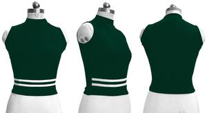 Indian Boutique's Latest Exclusive Green Knitted <b>Top</b> for <b>Women</b> Comfortable Strachable Party Wear Casual and Exported to India - Product Image 5