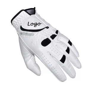 Vente en gros de gants de golf Cabretta en peau de mouton avec logo personnalisé Gants de sport respirants antidérapants avec protection UV pour les mains - Product Image 5