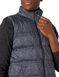 Venta al por mayor logotipo personalizado en blanco de cuero de los hombres chaleco chaqueta acolchada transpirable invierno - Product Image 4