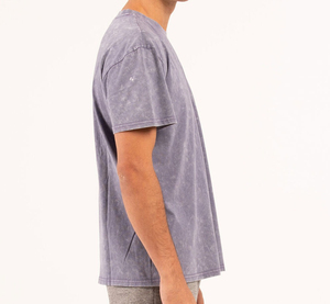 Camiseta de algodón 100% lavada con ácido para hombre, camiseta de gran tamaño con hombros caídos, peso pesado, 200 GSM Stone Wash, camiseta QUICK DRY para hombre - Product Image 3