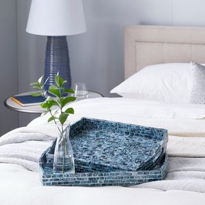 Bandeja DE SERVICIO DE MADERA MOP con estilo directo de la India Diseño ecológico hecho a mano para uso doméstico en restaurantes de hoteles - Product Image 4