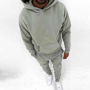 Logo personnalisé Jogging Costume 100% coton survêtement vierge épais poids lourd unisexe sport surdimensionné survêtements à capuche ensemble hommes 2026 - Product Image 5