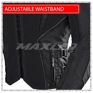 Chaqueta de moto de verano para mujer con paneles de malla transpirable y armadura aprobada por CE, forro impermeable desmontable - Product Image 6