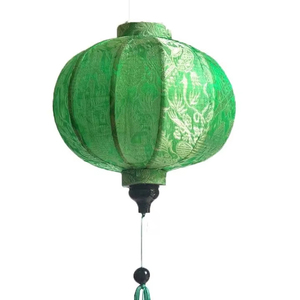 Lanterne en soie Hoi An cadre en bambou lanterne en soie décorative faite à la main vietnamienne pour la maison balcon Festival éclairage Vietnam - Product Image 1