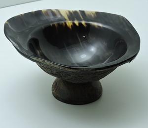 Tazón Hecho a Mano con Diseño Especial de Cuerno de Búfalo, Tazón para Servir Masa Pulida para Uso en el Hogar, Hoteles y Restaurantes - Product Image 6