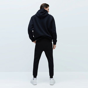 Chándal de chándal con cremallera y logotipo personalizado para hombre de invierno, ropa de calle de algodón 100% para entrenamiento de correr - Product Image 2