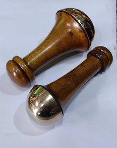 Baguette de massage ayurvédique Kansa indienne en gros pour le corps et le dos avec avantages de désintoxication et de soulagement du stress Masseur à balle solide pas cher - Product Image 3