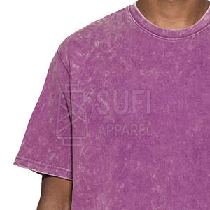 Camisetas de Hombre con Lavado Ácido, 100% Algodón, Tejido Transpirable de Secado Rápido, Manga Corta, Tallas Grandes, Corte Regular, Venta Directa de Fábrica - Product Image 5