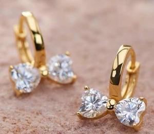 Boucles d'oreilles pendantes en argent sterling 925 avec moissanite en forme de nœud, élégantes et serties de pierres, pour femmes, fabrication de bijoux personnalisés, bijoux fins - Product Image 1