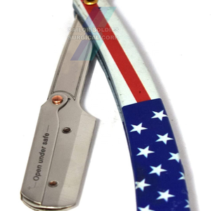 Maquinilla de afeitar recubierta de papel de alta calidad, maquinilla de afeitar de barba recta de metal de etiqueta privada para hombres, maquinilla de afeitar DE SEGURIDAD DE peluquero para salón - Product Image 2