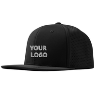 Gorra de golf Snapback de ala plana transpirable de calidad superior Gorra deportiva elegante con logotipo bordado personalizado Viaje lateral láser