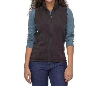 Chaleco de lana de nuevo diseño, chaleco de lana de alta calidad para mujer, chaqueta de plumón sin mangas a prueba de viento, chaqueta bordada de ropa activa para mujer - Product Image 5