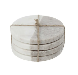 จานรองแก้วหินอ่อนสีขาวของขวัญแต่งงานที่วางแก้วและแผ่นรองแก้วและแผ่นรองแก้วสี่เหลี่ยม - Product Image 4