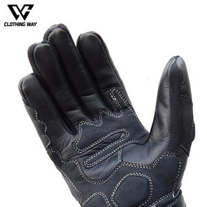 Gants de moto en cuir, chauds, rembourrés, isolés, respirants, compatibles avec les écrans tactiles, personnalisables, vente en gros - Product Image 6