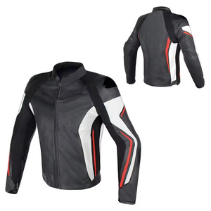 Chaqueta de moto de carreras de cuero al por mayor chaqueta de moto elegante de moda personalizada de alta calidad para hombre - Product Image 1
