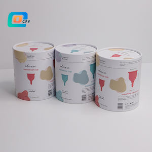 Caja de Embalaje Cilíndrica de Cartón Biodegradable Personalizada para <span class=keywords><strong>Copa</strong></span> <span class=keywords><strong>Menstrual</strong></span>, Acabado Mate, Cuidado Personal, Cuidado <span class=keywords><strong>Menstrual</strong></span> - Product Image 5