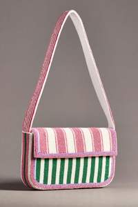 Seed <b>Beads</b> Embroidery <b>Handbag</b> With Zipper Closure For Women Trendy Handmade Seed <b>Beads</b> Embroidered Sling Bags Wholesale - Product Image 6