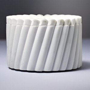 Intemporel marbre boîte à bijoux élégant pierre sculpté organisateur élégant décor à la maison souvenir stockage pour femmes hommes Rectangle mariage - Product Image 2