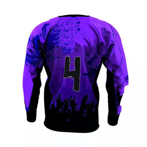 Camiseta de fútbol de sublimación personalizada de alta visibilidad, ropa de Paintball de bajo precio con impresión de alta visibilidad - Product Image 5