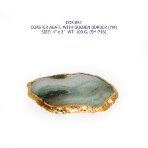 Wholesale MAE Natural <b>Agate</b> <b>Coaster</b> 4x4 Inch Modern Eco-Friendly 170g Tea Cup <b>Coaster</b> for Tabletop Decoration - Product Image 5