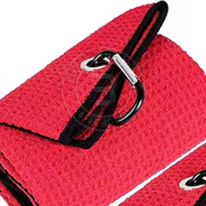 Serviette de golf gaufrée douce et sans peluches de qualité supérieure avec un crochet en aluminium robuste pour les joueurs professionnels - Product Image 6