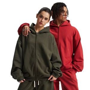 Sweat à capuche épais de haute qualité en non-tissé, style décontracté vintage, en Spandex/Polyester French Terry, coupe oversize, collection Printemps, imprimé numérique - Product Image 1