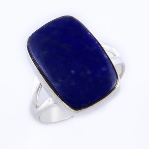 Joyería de piedras preciosas de lapislázuli para mujer, anillo de estilo bohemio de plata, joyería de plata de ley 925, anillo hecho a mano de tendencia, Regalo para mamá - Product Image 1