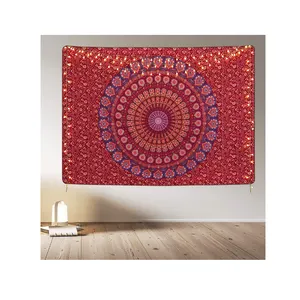 Tenture murale Hippie Mandala tapisserie bohème couvre-lit literie Style ethnique dortoir décor indien tissu fait à la main décoratif moderne