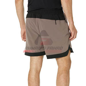 Latest Design <b>Men's</b> Gym <b>Shorts</b> 100% Cotton Solid <b>Pattern</b> Casual Style Elastic Waist Mid Waist Adult Size Pakistani Manufacture - Product Image 3