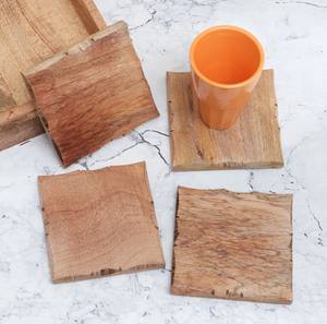 Decorative Handcrafted Wooden <b>Coasters</b> Set Elegant <b>Drink</b> <b>Coasters</b> <b>for</b> Home Table Decor Kitchen Use and Gift Presentation Usage - Product Image 5