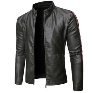 Nouvel arrivage de vestes en cuir de motard décontractées et coupe-vent personnalisées vestes en cuir véritable tendance et élégantes pour hommes - Product Image 2