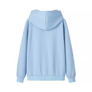 Sudadera de lana clásica personalizada para mujer Sudadera con capucha con logotipo impreso de estilo vintage versátil y de moda para el otoño - Product Image 4