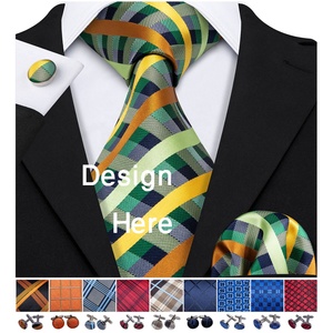 Corbata de seda 100% al por mayor con nuevo diseño a rayas personalizado para hombres/mujeres corbata tejida Jacquard Logo embalado Cajas de Regalo directo BD - Product Image 4