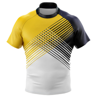 Uniforme de rugby personnalisé par sublimation pour hommes, maillots de rugby 100% polyester, kit de vêtements d'équipe personnalisé, maillots de rugby unisexes