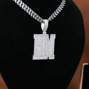 Luxueux Moissanite Diamant 925 Sterling Silver HM Pendentif Personnalisé Style Hip-Hop Glacé pour Hommes Avec Nouveau Pendentif De Conception Personnalisée - Product Image 4