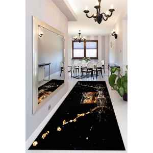 Tapis imprimé avec motif de verre à whisky - Décoration moderne pour cuisine et bar, tapis en chenille - Product Image 4