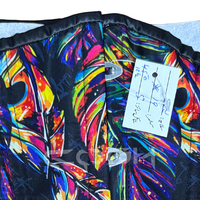 Corsé de satén con estampado sublimado de hojas vibrantes, con varillas de acero debajo del busto, moldeador de cintura, transpirable, para uso diario, moda, Halloween