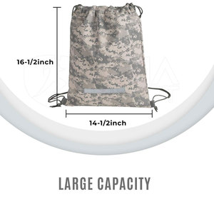 Drawstring Backpack Comfortable Carry Lightweight Material with Large Storage for Daily Use - Product Image 2