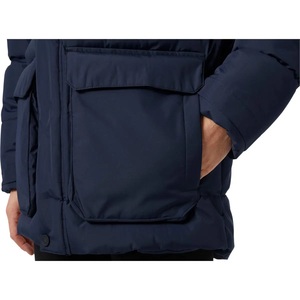 Chaqueta Acolchada Ligera de Invierno con Relleno de Plumón Corto, Corte Holgado, Bolsillos con Botones, Abrigo Acolchado Simple para Mujer - Product Image 2