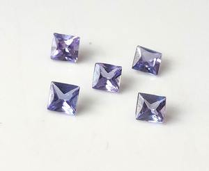 พลอยทับทิมธรรมชาติเจียระไนเหลี่ยมเพชรพลอยขนาด3มม.-4มม. สำหรับทำเครื่องประดับ - Product Image 1