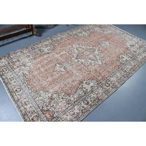 Alfombra Turca Vintage de Lana Roja, 5.3x9.2 pies (162x279 cm) - Product Image 2