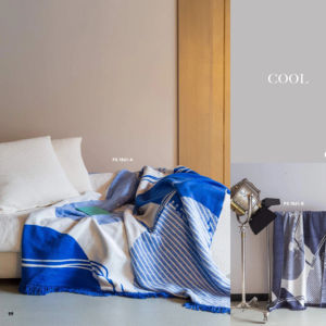 Manta Individual de Algodón Tejido Suave de 500 GSM, 150x200 cm, Transpirable, Lavable a Máquina, para las Cuatro Estaciones, Color Personalizado - Product Image 1