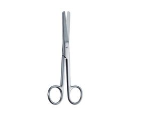 Ciseaux médicaux droits émoussés/émoussés opération chirurgicale ciseaux de pansement universels ciseaux de pansement médicaux en acier inoxydable - Product Image 1